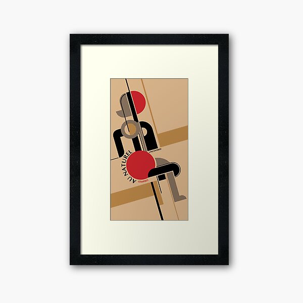 Bauhaus Nude Framed Art Print