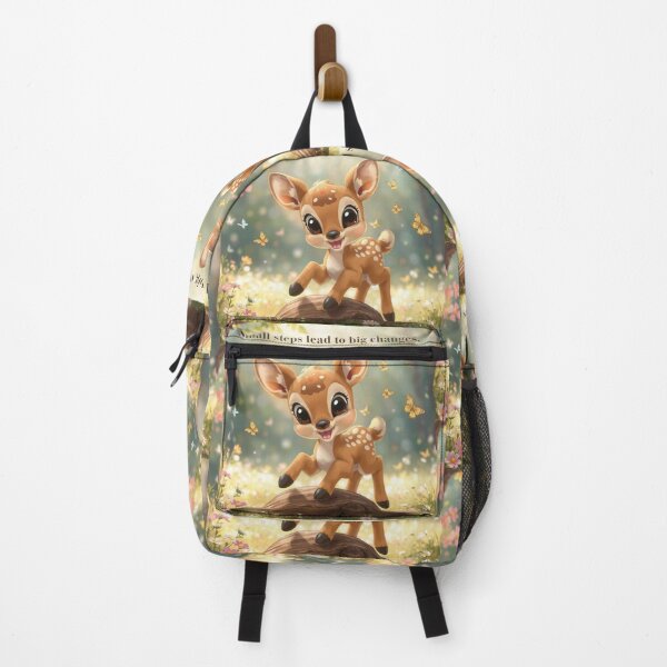 Item preview, Adorable Baby Deer Chasing Butterflies - Playful Forest Scene designed and sold by Jayara [Born To Reign].