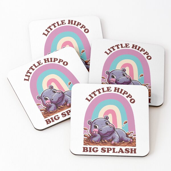 Item preview, Little Hippo Big Splash designed and sold by jaiahshop.