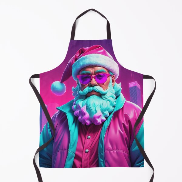 Item preview, Neon Retro Santa Claus designed and sold by WILD-WILD-CAT.