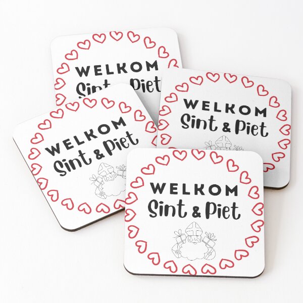Item preview, Sinterklaas Welkom Sint en Piet Love Raamsticker designed and sold by Wennebabs.