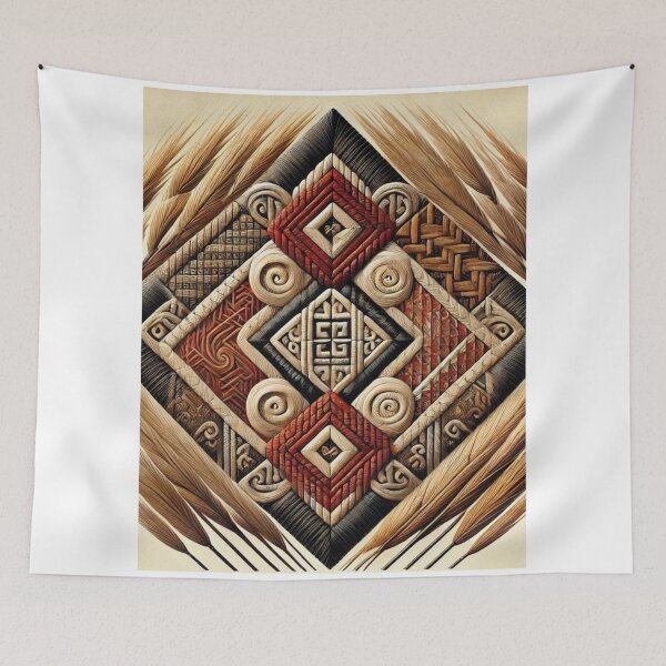 Item preview, Maori Tukutuku panel design designed and sold by MauTeRangimarie.