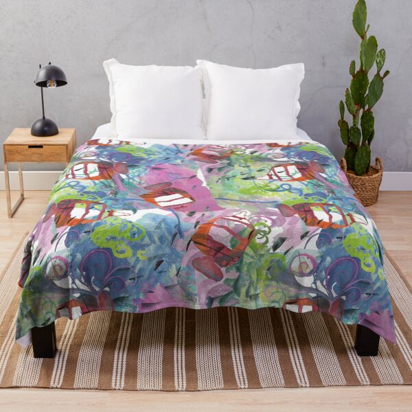 Item preview, Chaotic Splatter Tropical Fish Collage designed and sold by FaireWaveArt.