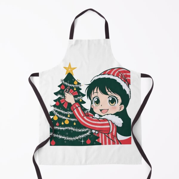 Artikelvorschau, Anime-Mädchen und Weihnachtsbaum entworfen und verkauft von Reymaa.