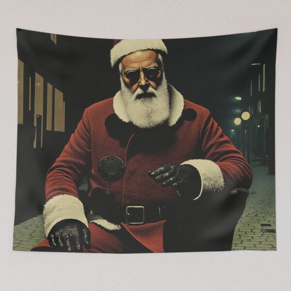 Item preview, Cyberpunk Santa Night Vibes designed and sold by WILD-WILD-CAT.