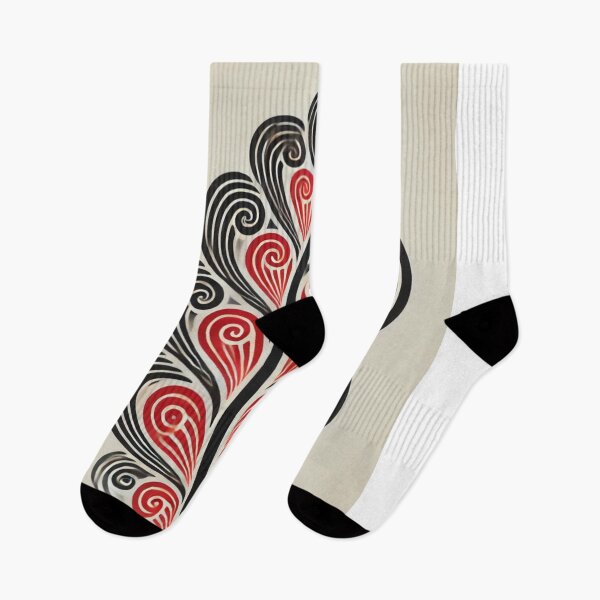 Item preview, Red, Black, and White Koru designed and sold by MauTeRangimarie.