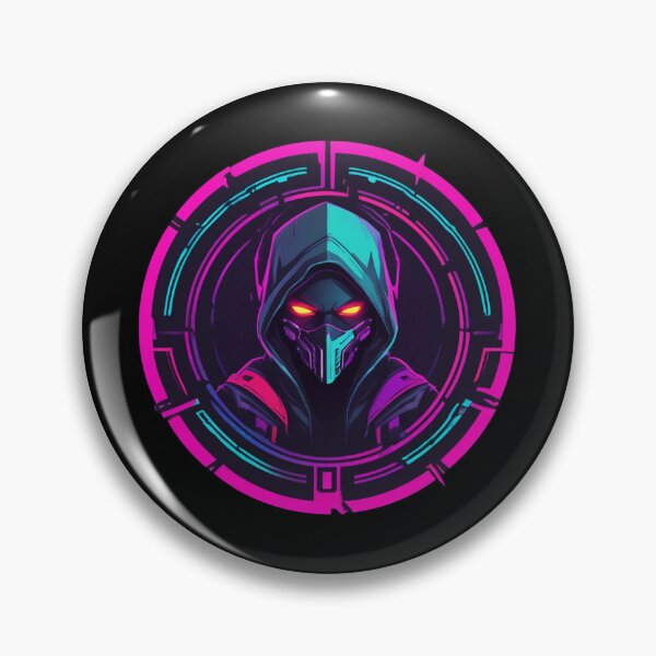 Item preview, Techno Ninja, Circular Logo, Cyberpunk Design designed and sold by Burn-Ego.