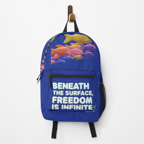 Item preview, 'Beneath the Surface Freedom is Infinite', Unisex T-Shirt designed and sold by CrafteeTrends.