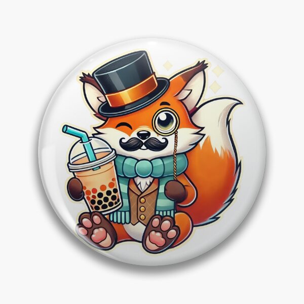 Item preview, Detective Sips: Fancy Boba Fox designed and sold by CyberPeakZ.