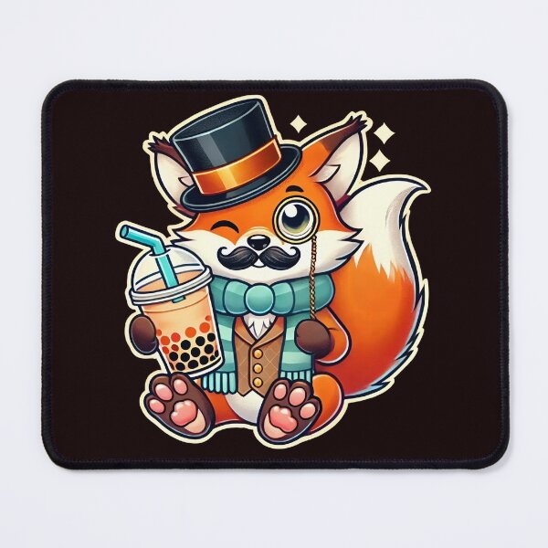 Item preview, Detective Sips: Fancy Boba Fox designed and sold by CyberPeakZ.