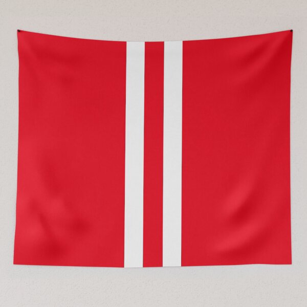 Item preview, Nottingham Forest Retro Red and White Bar Stripes designed and sold by Sporting Colour.
