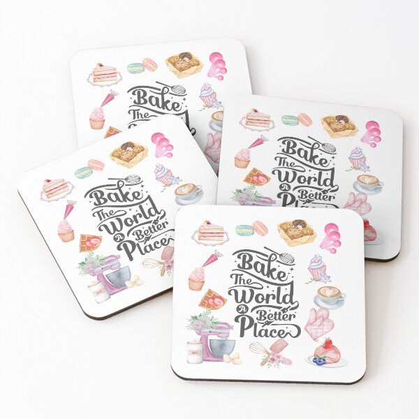 Item preview, Bake The World A Better Place: Inspirational Gifts For Baking Lovers, Dessert Lovers, Bakers designed and sold by kassiekewl.