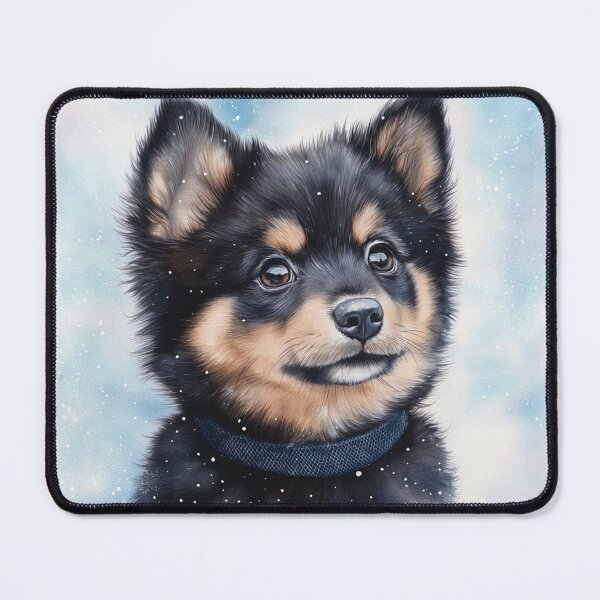 Item preview, Arctic Finnish Lapphund Painting designed and sold by Nocturne Paws.