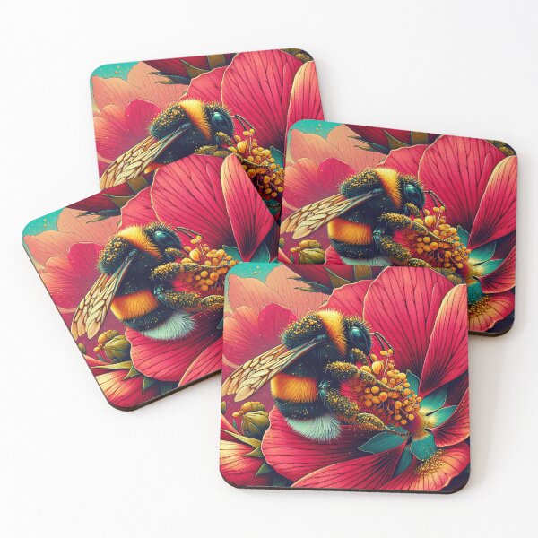 Item preview, Bumblebee on hibiscus designed and sold by Catherine Harrison.