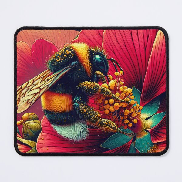 Item preview, Bumblebee on hibiscus designed and sold by Catherine Harrison.