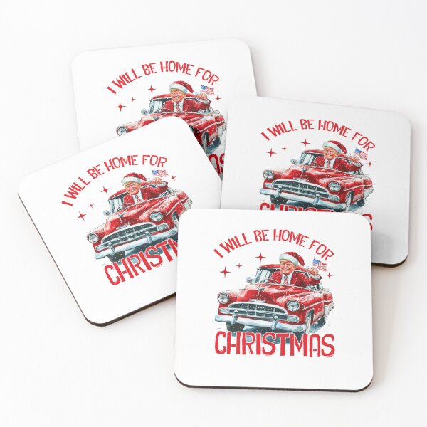 Item preview, I Will Be Home for Christmas Trump Santa designed and sold by byrneberridge.