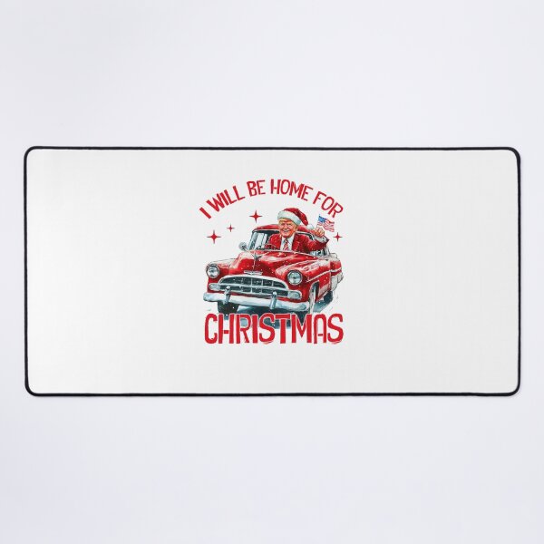 Item preview, I Will Be Home for Christmas Trump Santa designed and sold by byrneberridge.