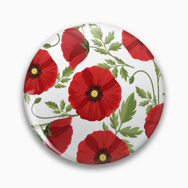 Item preview, Poppy Flowers blooming joyful Pattern designed and sold by BluedarkArt.