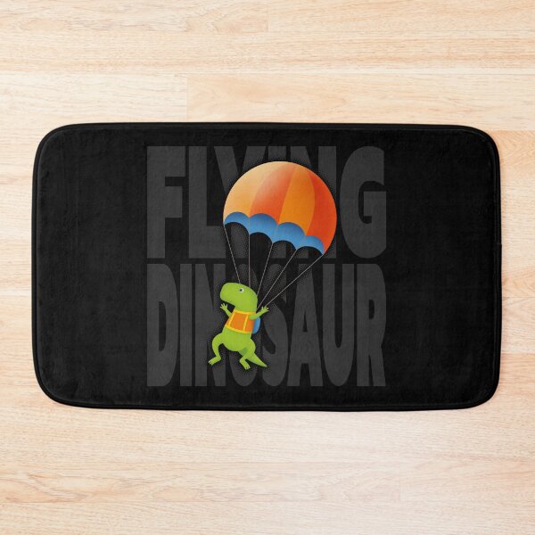 Item preview, Dinosaur flying with parachute designed and sold by KasTanDesign.