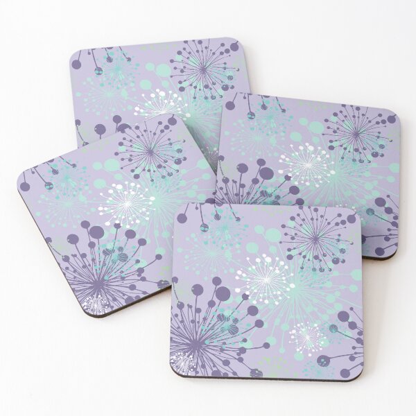 Item preview, Dandelions Lavender Mint Purple designed and sold by Delinda Graphic Studio.