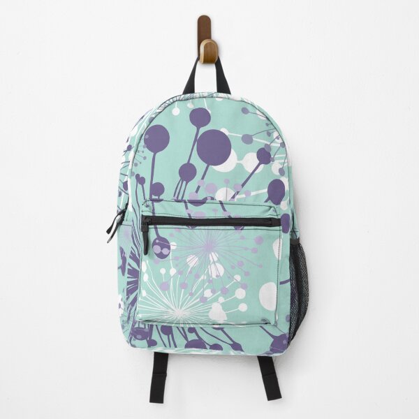 Item preview, Dandelions Mint Agua Purple designed and sold by Delinda Graphic Studio.