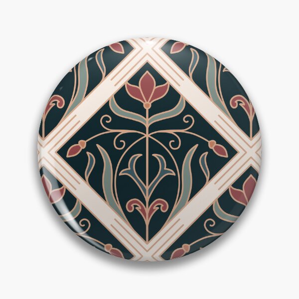 Item preview, Floral tile pattern designed and sold by Aakanksha97.