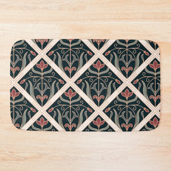 Item preview, Floral tile pattern designed and sold by Aakanksha97.
