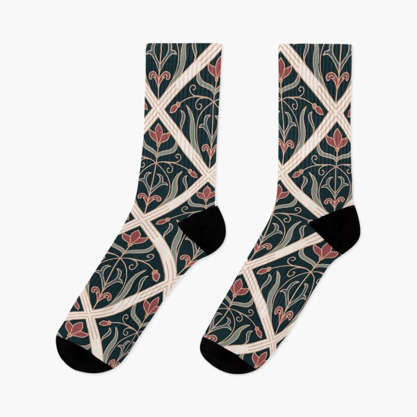 Item preview, Floral tile pattern designed and sold by Aakanksha97.
