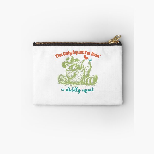 Item preview, The Only Squat I'm Doing Is Diddly Squat Racoon Vintage designed and sold by spirorinin.