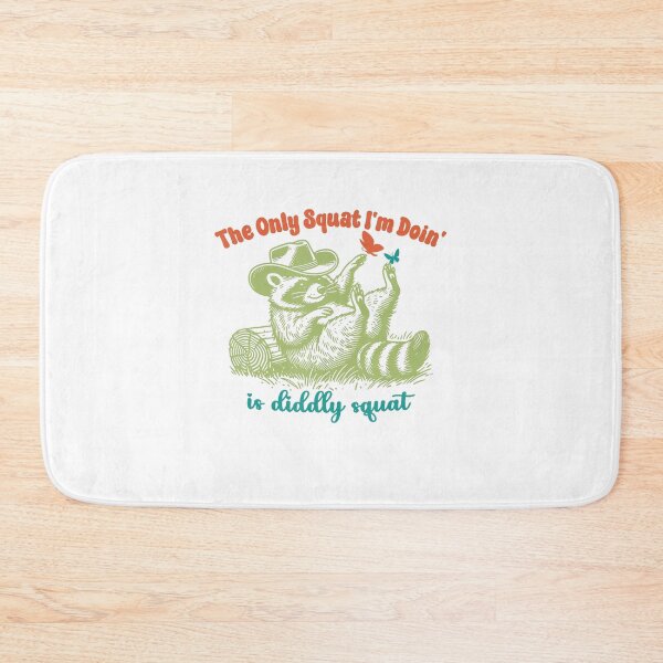 Item preview, The Only Squat I'm Doing Is Diddly Squat Racoon Vintage designed and sold by spirorinin.