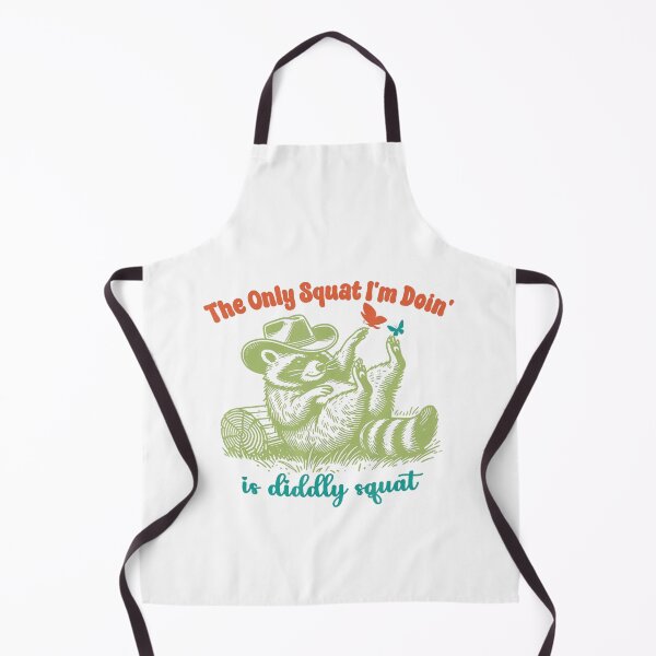 Item preview, The Only Squat I'm Doing Is Diddly Squat Racoon Vintage designed and sold by spirorinin.