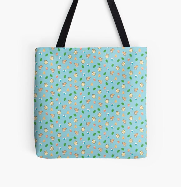 Summer Corgi Pattern All Over Print Tote Bag