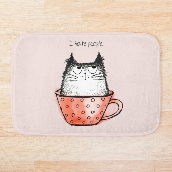 Item preview, Boceto de ilustración dibujado a mano de gatos divertidos designed and sold by Makitsu Neko.