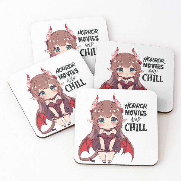Item preview, Horror Movies And Chill Please Chibi designed and sold by KnottyToons.