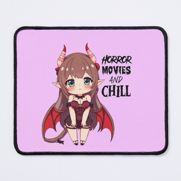 Item preview, Horror Movies And Chill Please Chibi designed and sold by KnottyToons.