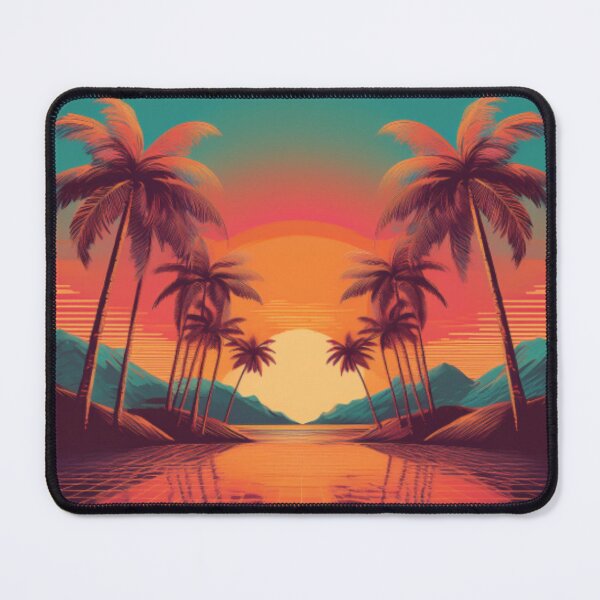 Item preview, Retro Tropical Sunset Art designed and sold by RaiyaTees.