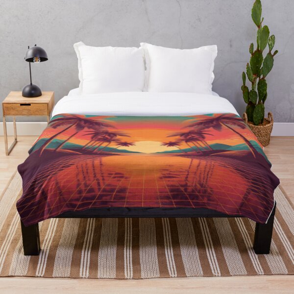 Item preview, Retro Tropical Sunset Art designed and sold by RaiyaTees.