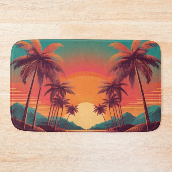Item preview, Retro Tropical Sunset Art designed and sold by RaiyaTees.