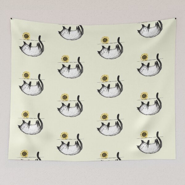 Item preview, Hand drawn illustration sketch of funny cats designed and sold by Makitsu Neko.
