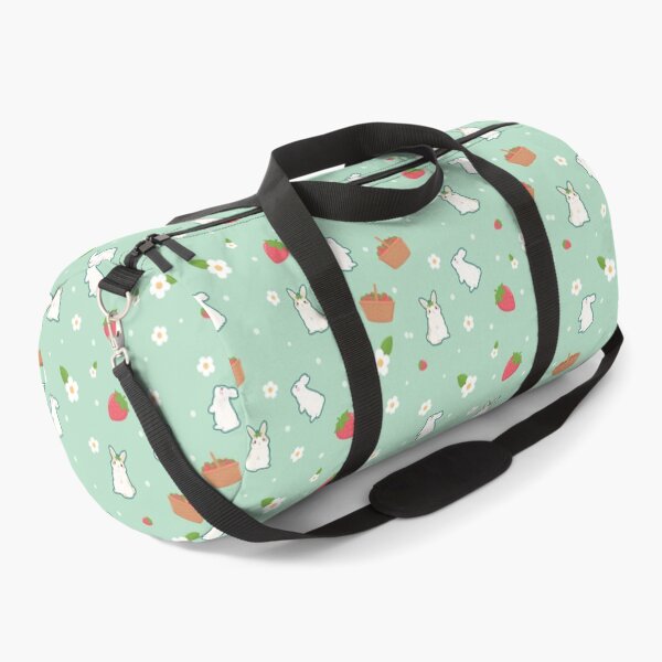 Strawberry Bunny pattern Duffle Bag