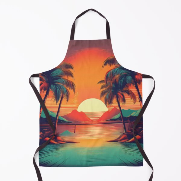 Item preview, Vibrant Tropical Sunset with Palms designed and sold by RaiyaTees.