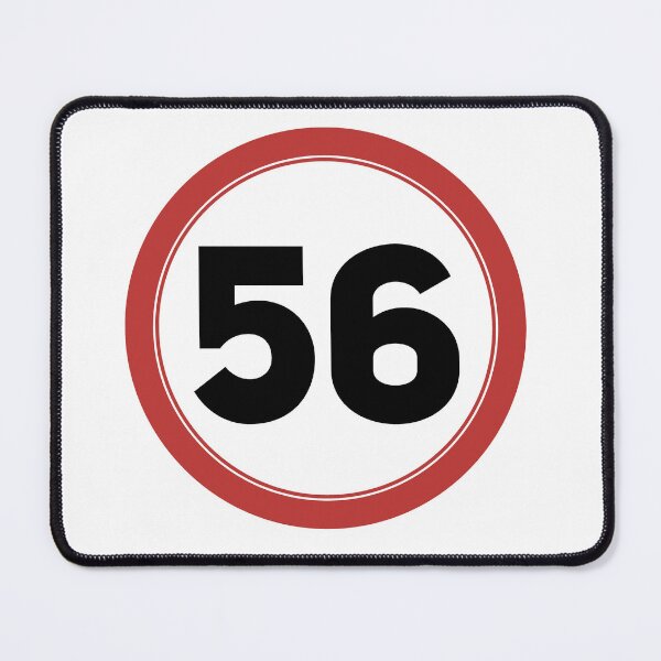 Item preview, Speed limit 56, happy 56th birthday designed and sold by Wolagno.