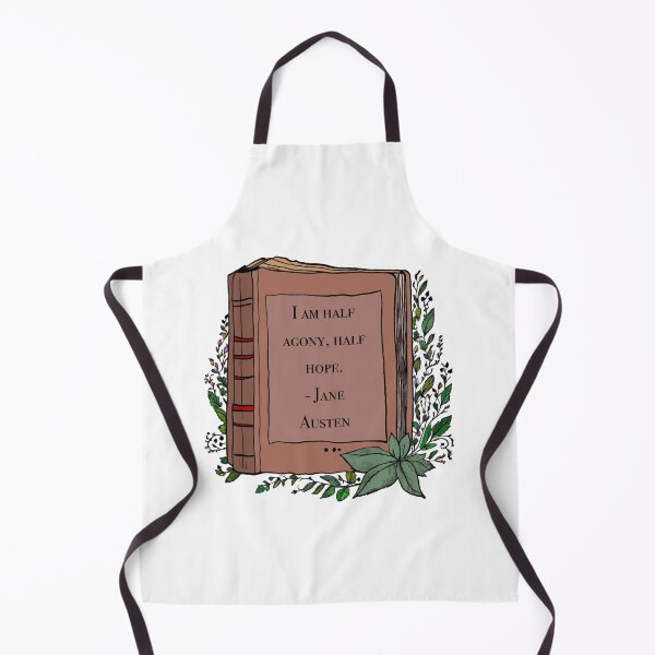 Item preview, Jane Austen book i am half agony, half hope quote designed and sold by GeKrayr.