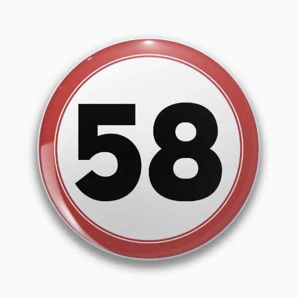 Item preview, Speed limit 58, happy 58th birthday designed and sold by Wolagno.