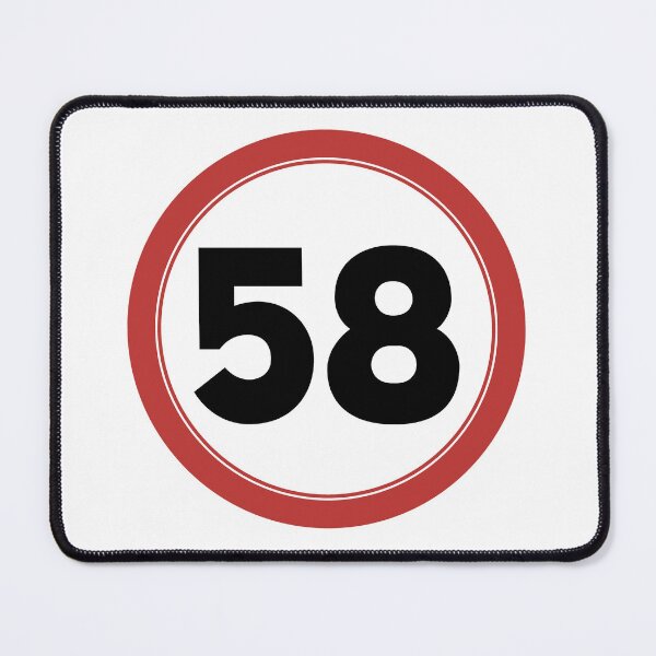 Item preview, Speed limit 58, happy 58th birthday designed and sold by Wolagno.