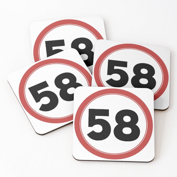 Item preview, Speed limit 58, happy 58th birthday designed and sold by Wolagno.