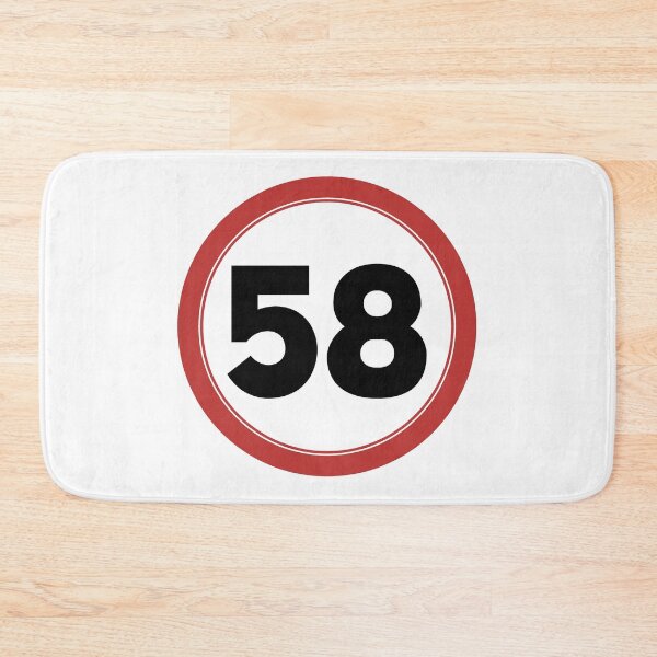 Item preview, Speed limit 58, happy 58th birthday designed and sold by Wolagno.