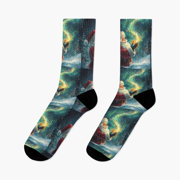 Item preview, Santa’s Northern Lights Wonder designed and sold by AI-Only Creations.