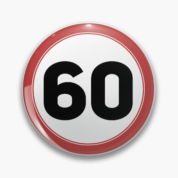 Item preview, Speed limit 60, happy 60th birthday designed and sold by Wolagno.
