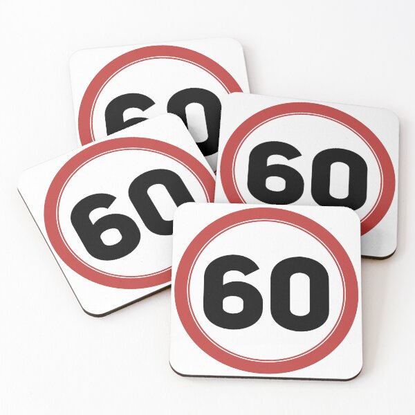 Item preview, Speed limit 60, happy 60th birthday designed and sold by Wolagno.